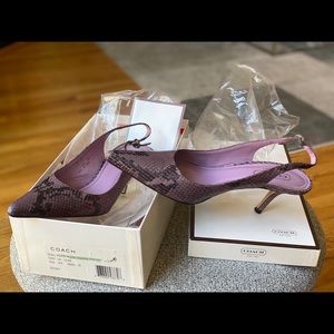 Coach python heels!